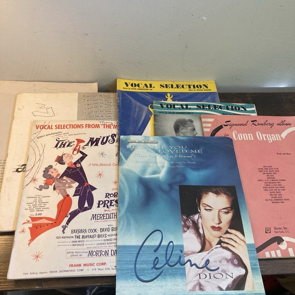 Music Man South Pacific King I Vocal Selections Piano Guitar Songbook Sheet Lot